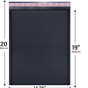 EXTRA LARGE BUBBLE MAILERS - 14.25 X 19 - BLACK - GET 10 FOR $15